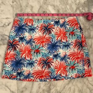 Lilly Pulitzer 4th of July Fireworks print skirt size 4